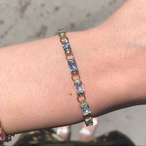 Blue topaz bracelet